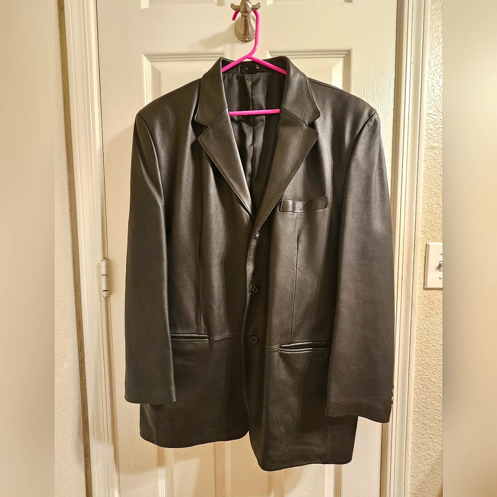 J.Ferrar black leather jacket